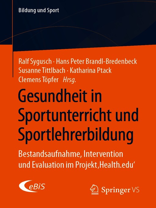 Title details for Gesundheit in Sportunterricht und Sportlehrerbildung by Ralf Sygusch - Available